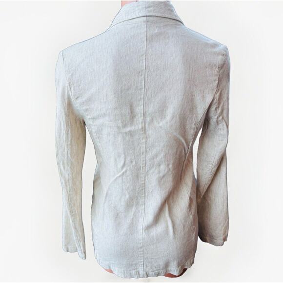 Weekend Los Angeles Linen Blazer Size S Long Sleeve Slim - Picture 5 of 8